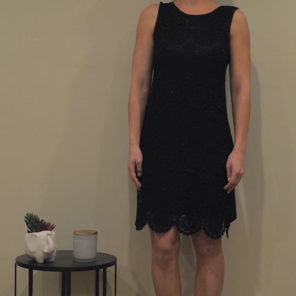 1920’s style Embroidered black cocktail dress